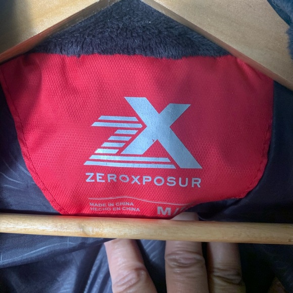 Women’s Zeroxposur Grey/Red 3 in 1 jacket with hood 1 size Medium EUC - Picture 7 of 14